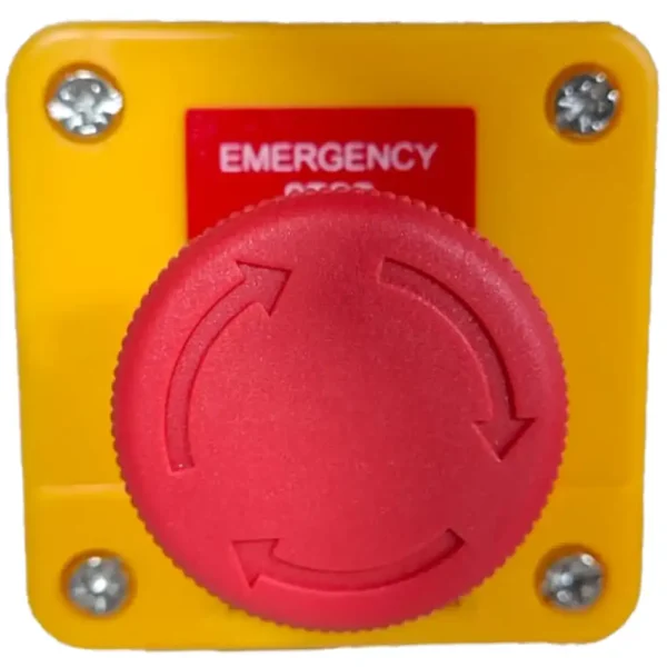 parada de emergencia con caja